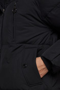 Купить Зимняя женская куртка модная с капюшоном черного цвета 52308Ch, фото 13