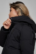 Купить Зимняя женская куртка модная с капюшоном черного цвета 52308Ch, фото 17