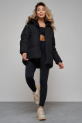 Купить Зимняя женская куртка модная с капюшоном черного цвета 52308Ch, фото 20