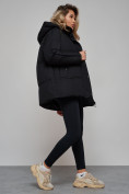 Купить Зимняя женская куртка модная с капюшоном черного цвета 52308Ch, фото 21