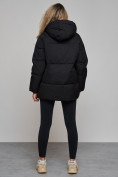 Купить Зимняя женская куртка модная с капюшоном черного цвета 52308Ch, фото 6