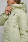 Купить Зимняя женская куртка модная с капюшоном салатового цвета 52308Sl, фото 15