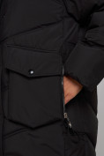 Купить Зимняя женская куртка модная с капюшоном черного цвета 52310Ch, фото 11