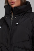Купить Зимняя женская куртка модная с капюшоном черного цвета 52310Ch, фото 14