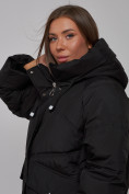Купить Зимняя женская куртка модная с капюшоном черного цвета 52310Ch, фото 22