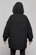 Купить Зимняя женская куртка модная с капюшоном черного цвета 52311Ch, фото 6