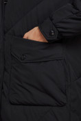 Купить Пальто утепленное молодежное зимнее женское черного цвета 52321Ch, фото 13