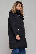 Купить Пальто утепленное молодежное зимнее женское черного цвета 52321Ch, фото 22