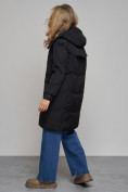 Купить Пальто утепленное молодежное зимнее женское черного цвета 52321Ch, фото 24