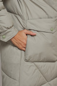 Купить Пальто утепленное молодежное зимнее женское светло-зеленого цвета 52321ZS, фото 13