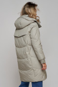 Купить Пальто утепленное молодежное зимнее женское светло-зеленого цвета 52321ZS, фото 7