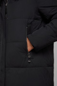 Купить Пальто утепленное молодежное зимнее женское черного цвета 52322Ch, фото 14