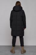 Купить Пальто утепленное молодежное зимнее женское черного цвета 52322Ch, фото 4