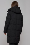 Купить Пальто утепленное молодежное зимнее женское черного цвета 52322Ch, фото 9