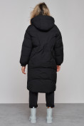 Купить Пальто утепленное молодежное зимнее женское черного цвета 52323Ch, фото 4