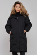 Купить Пальто утепленное молодежное зимнее женское черного цвета 52323Ch, фото 5