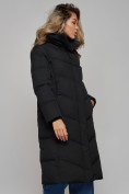 Купить Пальто утепленное молодежное зимнее женское черного цвета 52325Ch, фото 18