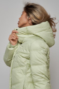 Купить Пальто утепленное молодежное зимнее женское светло-зеленого цвета 52325ZS, фото 16