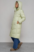 Купить Пальто утепленное молодежное зимнее женское светло-зеленого цвета 52325ZS, фото 7