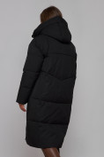 Купить Пальто утепленное молодежное зимнее женское черного цвета 52326Ch, фото 12