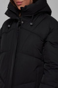 Купить Пальто утепленное молодежное зимнее женское черного цвета 52326Ch, фото 14