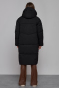 Купить Пальто утепленное молодежное зимнее женское черного цвета 52326Ch, фото 4