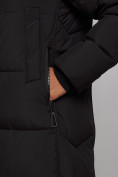 Купить Пальто утепленное молодежное зимнее женское черного цвета 52328Ch, фото 10