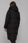 Купить Пальто утепленное молодежное зимнее женское черного цвета 52328Ch, фото 21