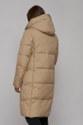 Купить Пальто утепленное молодежное зимнее женское светло-коричневого цвета 52328SK, фото 17