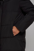 Купить Пальто утепленное молодежное зимнее женское черного цвета 52329Ch, фото 11
