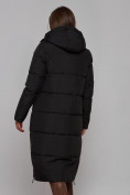Купить Пальто утепленное молодежное зимнее женское черного цвета 52329Ch, фото 19