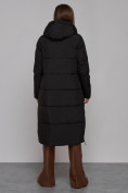 Купить Пальто утепленное молодежное зимнее женское черного цвета 52329Ch, фото 4