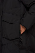 Купить Пальто утепленное молодежное зимнее женское черного цвета 52330Ch, фото 9