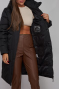 Купить Пальто утепленное молодежное зимнее женское черного цвета 52331Ch, фото 18