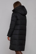 Купить Пальто утепленное молодежное зимнее женское черного цвета 52331Ch, фото 20