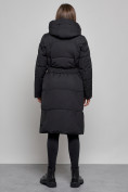 Купить Пальто утепленное молодежное зимнее женское черного цвета 52332Ch, фото 4