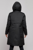Купить Пальто утепленное с капюшоном зимнее женское черного цвета 52333Ch, фото 13