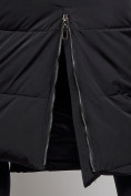 Купить Пальто утепленное молодежное зимнее женское черного цвета 52351Ch, фото 11