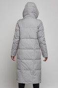 Купить Пальто утепленное молодежное зимнее женское серого цвета 52351Sr, фото 15