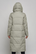 Купить Пальто утепленное молодежное зимнее женское зеленого цвета 52351Z, фото 7