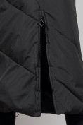 Купить Пальто утепленное молодежное зимнее женское черного цвета 52356Ch, фото 11