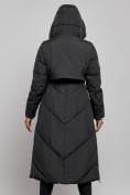 Купить Пальто утепленное молодежное зимнее женское черного цвета 52356Ch, фото 15