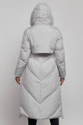 Купить Пальто утепленное молодежное зимнее женское светло-серого цвета 52356SS, фото 16
