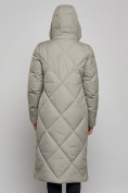 Купить Пальто утепленное молодежное зимнее женское зеленого цвета 52358Z, фото 7