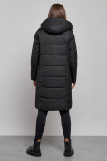 Купить Пальто утепленное молодежное зимнее женское черного цвета 52359Ch, фото 4
