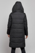 Купить Пальто утепленное молодежное зимнее женское черного цвета 52359Ch, фото 7