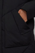 Купить Зимняя женская куртка модная с капюшоном черного цвета 52362Ch, фото 11