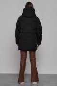 Купить Зимняя женская куртка модная с капюшоном черного цвета 52362Ch, фото 7
