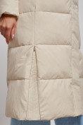 Купить Пальто утепленное молодежное зимнее женское бежевого цвета 52382B, фото 15