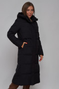 Купить Пальто утепленное молодежное зимнее женское черного цвета 52382Ch, фото 10